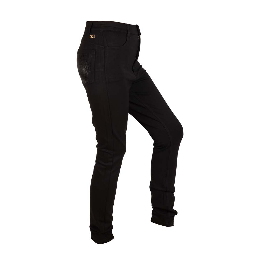 PANTALONE SKINNY DONNA LIU JO BETTER IN MISTO VISCOSA STRETCH - COL. NERO