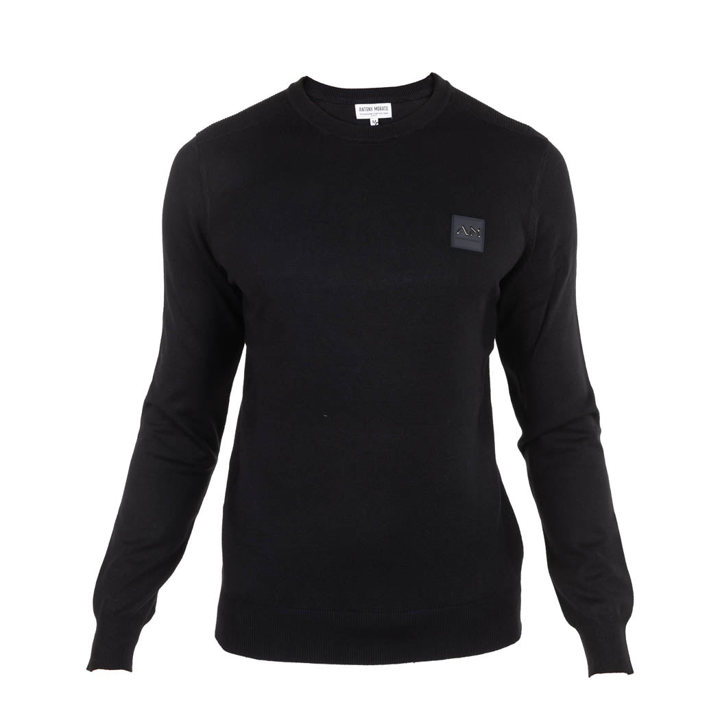 MAGLIA UOMO ANTONY MORATO IN MISTO VISCOSA CON PATCH LOGATA - Colori disponibili: 2