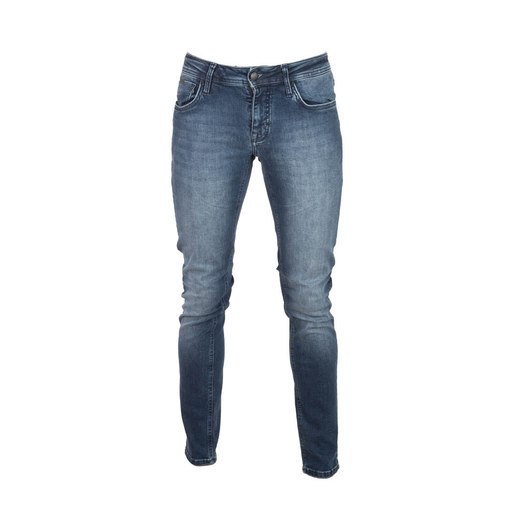 JEANS UOMO ANTONY MORATO MOD. "OZZY" TAPERED FIT LAVAGGIO SFUMATO - COL. BLU DENIM