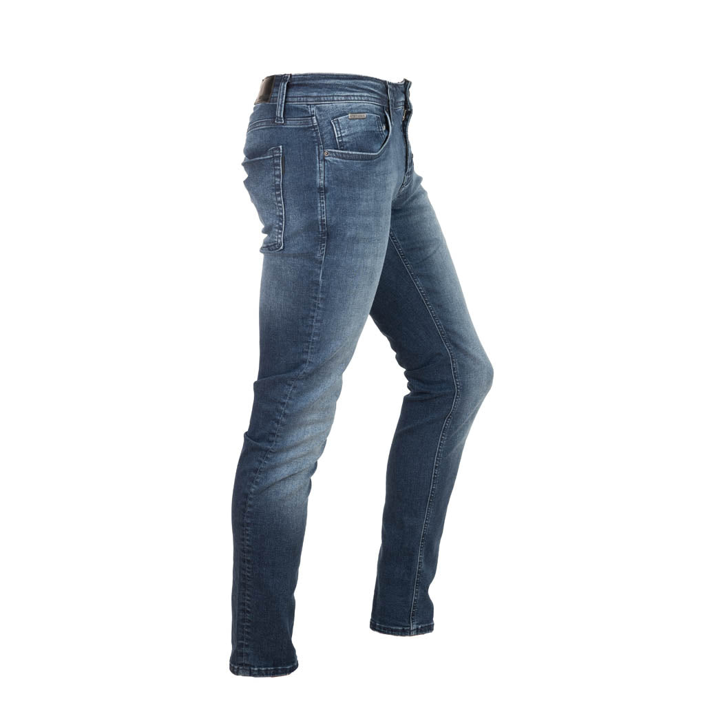 JEANS UOMO ANTONY MORATO MOD. "OZZY" TAPERED FIT LAVAGGIO SFUMATO - COL. BLU DENIM