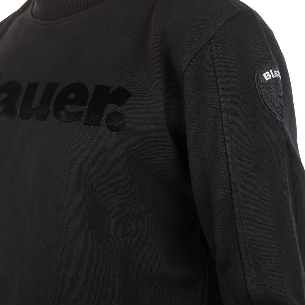 FELPA UOMO BLAUER GIROCOLLO CON LOGO FRONTALE - Colori disponibili: 2