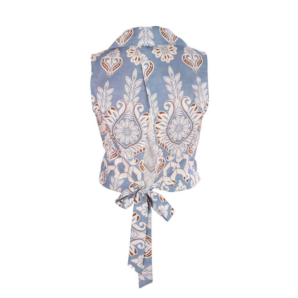 CAMICIA SMANICATA DONNA ARTIGLI CON FANTASIA - COL. AVORIO