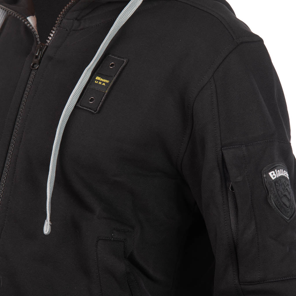 FELPA UOMO BLAUER CON CAPPUCCIO MOD. "CARDINTON" - Colori disponibili: 2