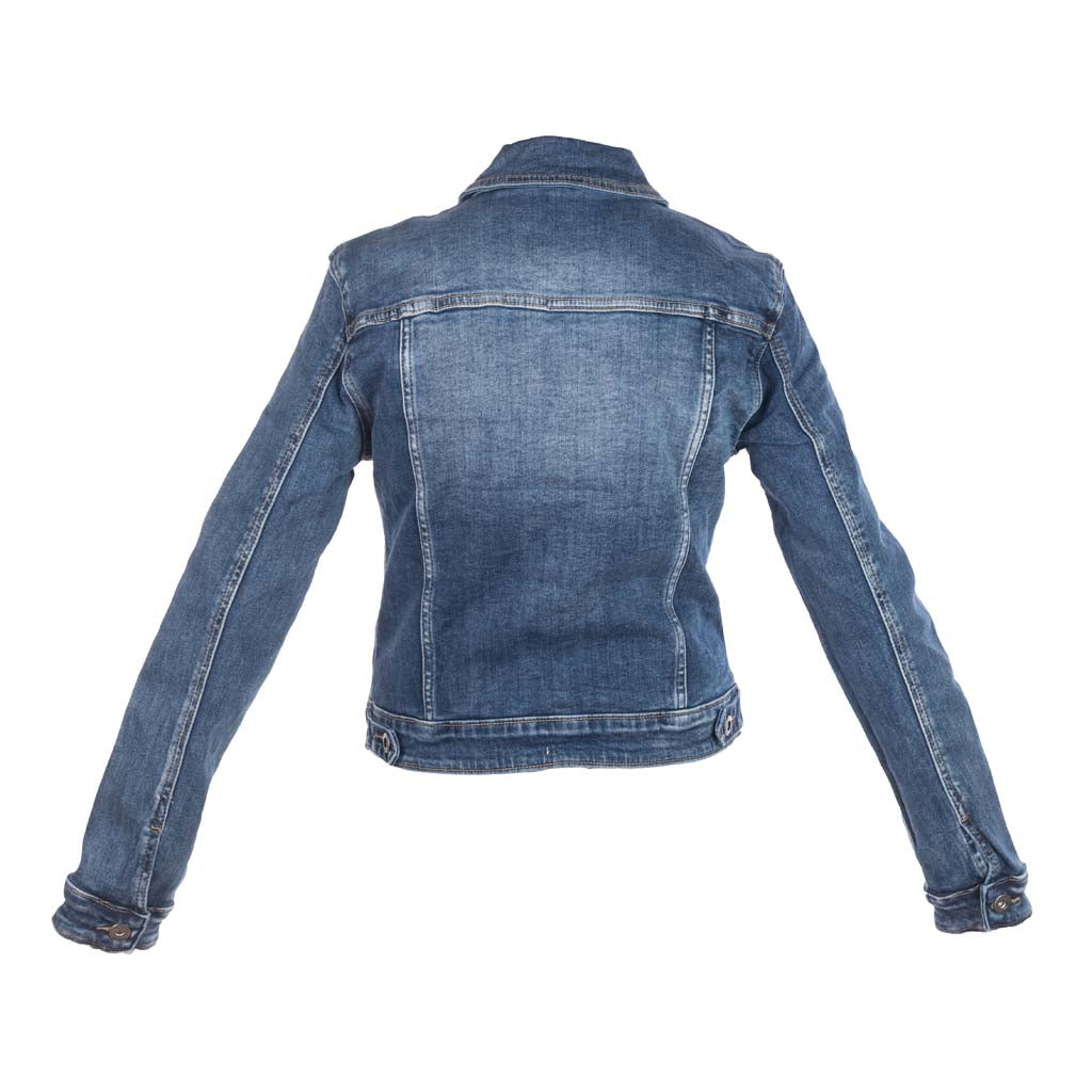 GIACCA DONNA GAUDI' SLIM FIT IN DENIM DI COTONE - COL. BLU DENIM