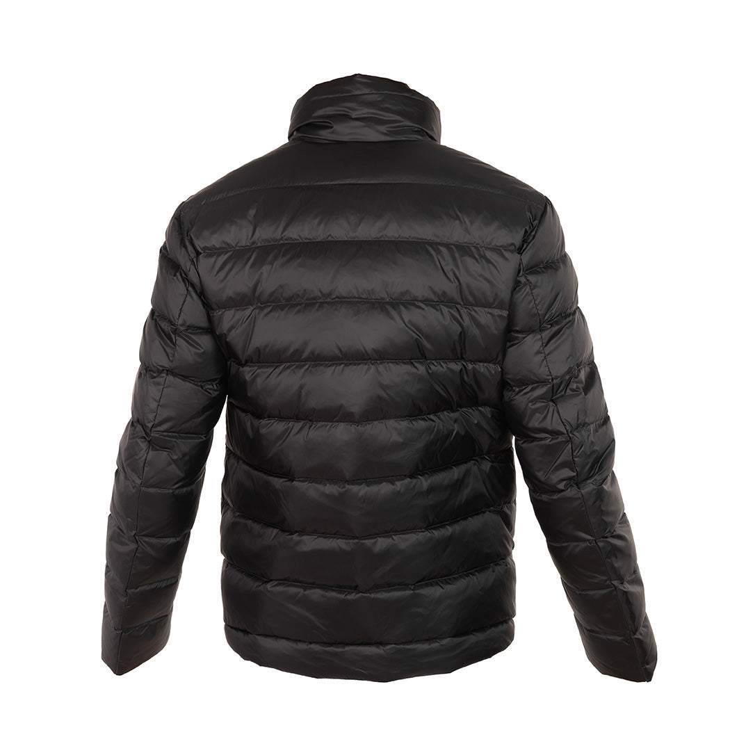 PIUMINO UOMO BLAUER SENZA CAPPUCCIO MOD. "AUSTIN" - COL. NERO / INT. BEIGE