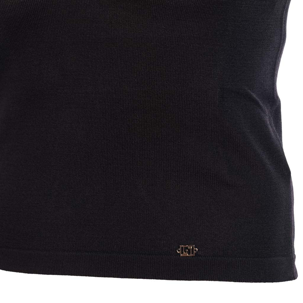 TOP DONNA GAUDI' IN MAGLIA CON STRASS - Colori disponibili: 2