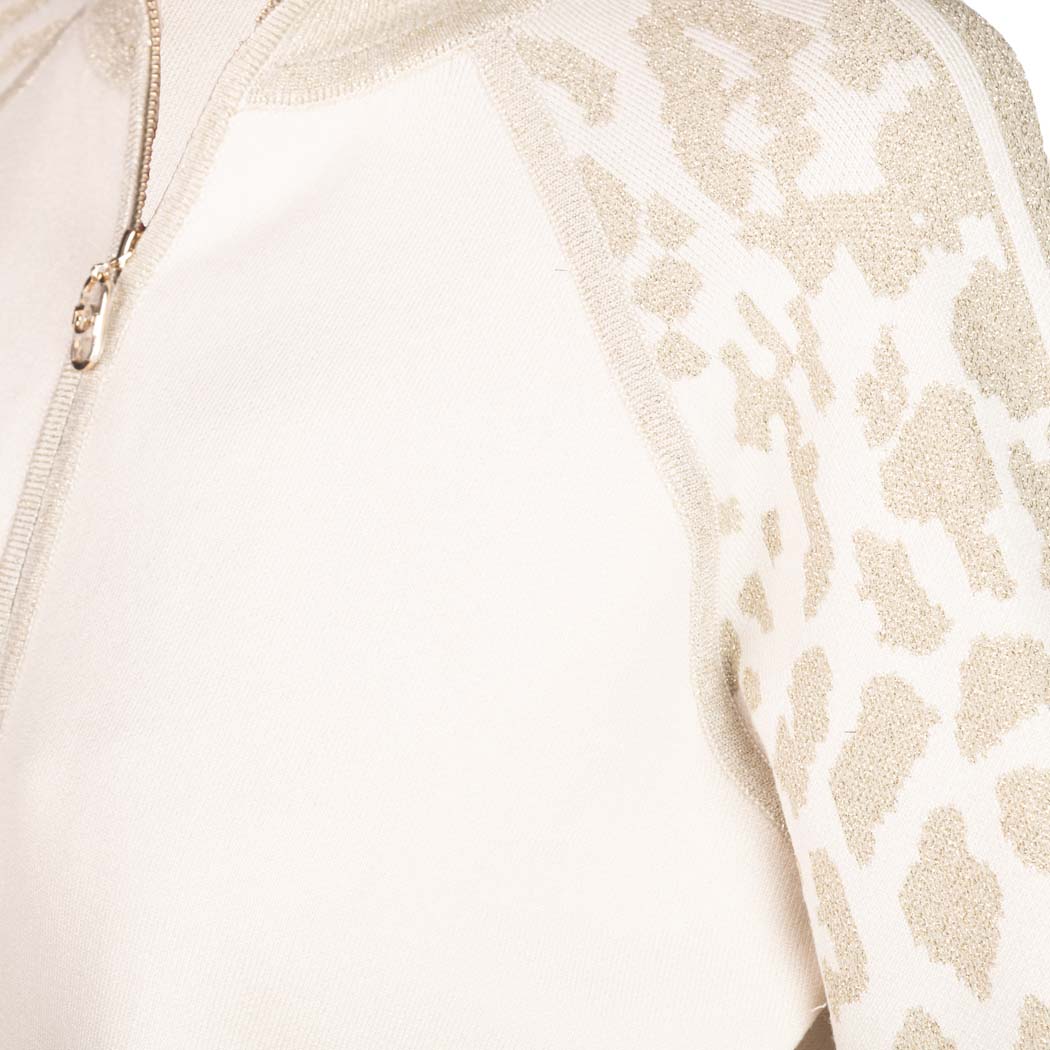 CARDIGAN DONNA LIU JO BETTER IN MISTO VISCOSA - COL. BIANCO ANIMALIER