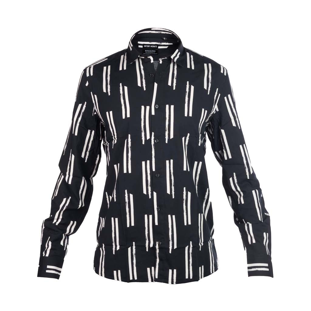 CAMICIA ANTONY MORATO REGULAR STRAIGHT FIT MOD. "BARCELONA" - COL. BLU MARINE