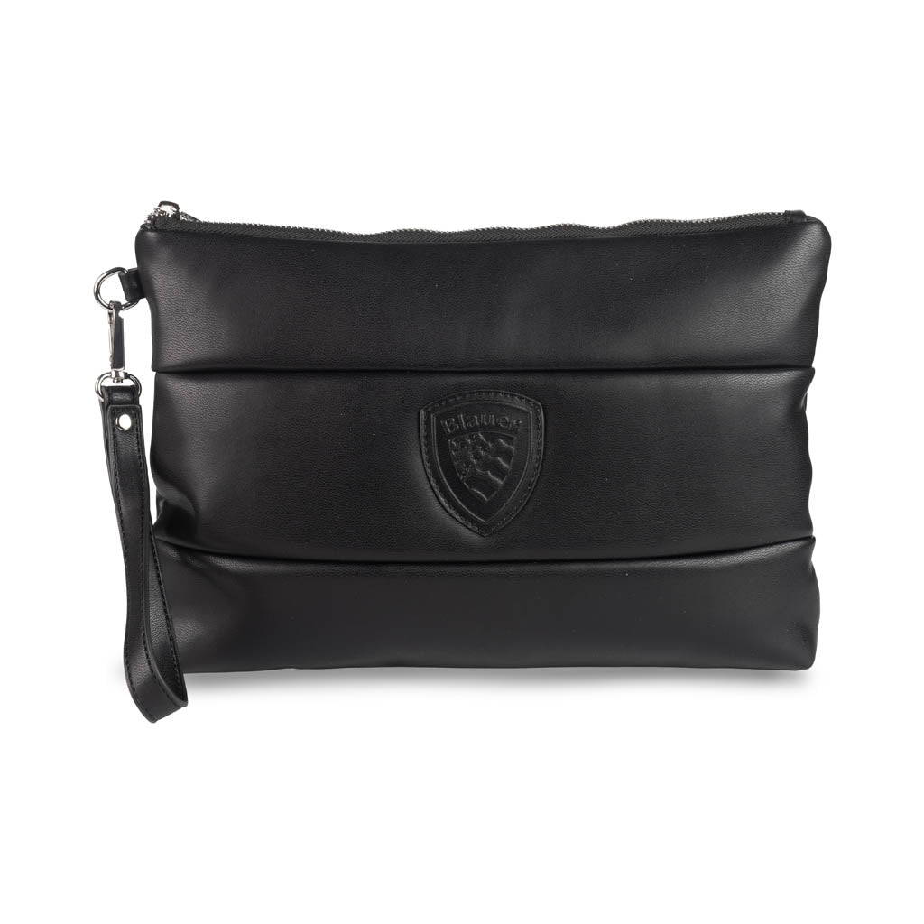 POCHETTE DONNA BLAUER CON LOGO SCUDO - COL. NERO