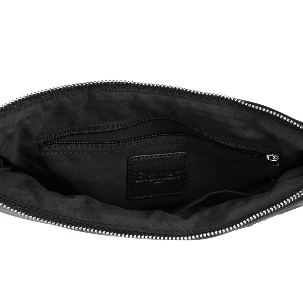POCHETTE DONNA BLAUER CON LOGO SCUDO - COL. NERO