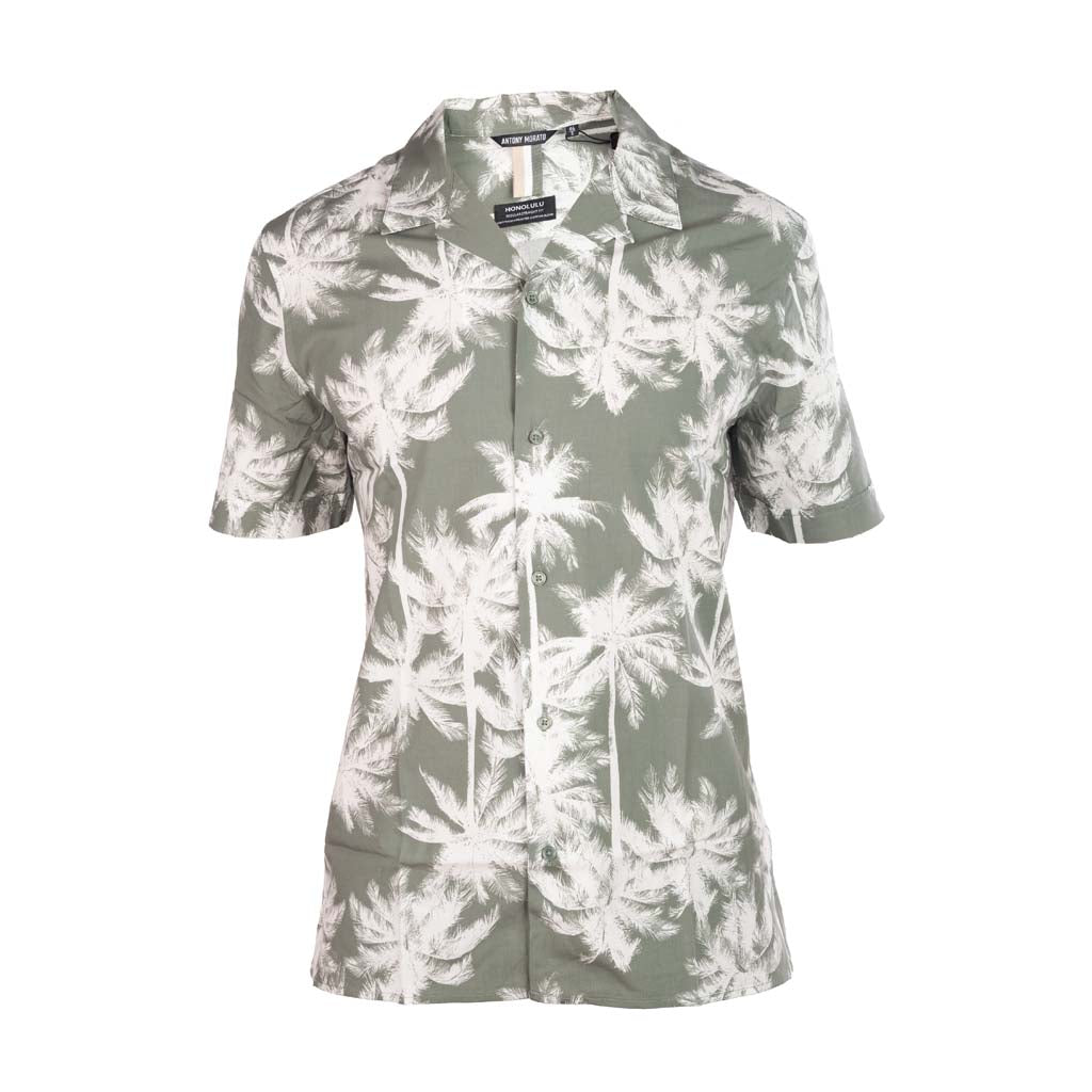 CAMICIA ANTONY MORATO REGULAR FIT MOD. "HONOLULU" - COL. VERDE AGAVE