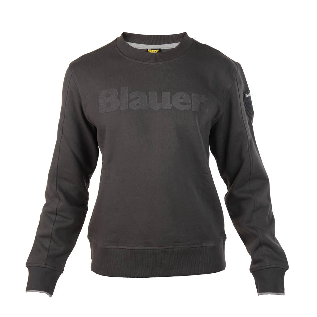 FELPA UOMO BLAUER GIROCOLLO CON LOGO FRONTALE - Colori disponibili: 2