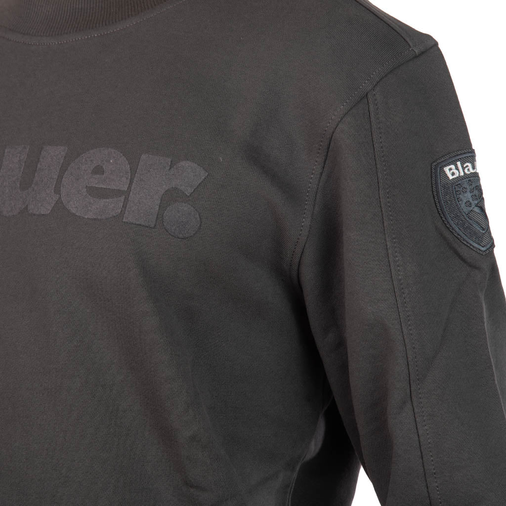 FELPA UOMO BLAUER GIROCOLLO CON LOGO FRONTALE - Colori disponibili: 2