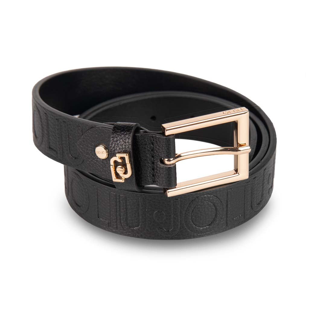 CINTURA DONNA LIU JO CON LOGO IN RILIEVO - Colori disponibili: 2