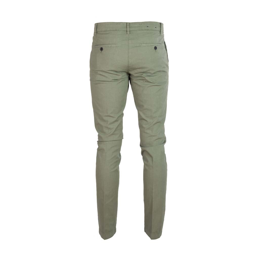 PANTALONI ANTONY MORATO SKINNY FIT MOD. "BRYAN" IN MISTO COTONE CON PATTERN - COL. VERDE AGAVE