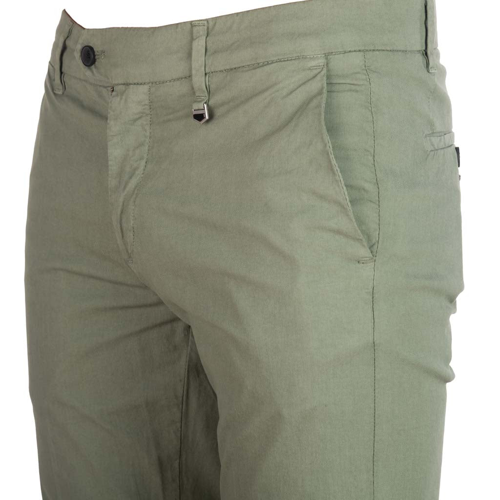 PANTALONI ANTONY MORATO SKINNY FIT MOD. "BRYAN" IN MISTO COTONE CON PATTERN - COL. VERDE AGAVE