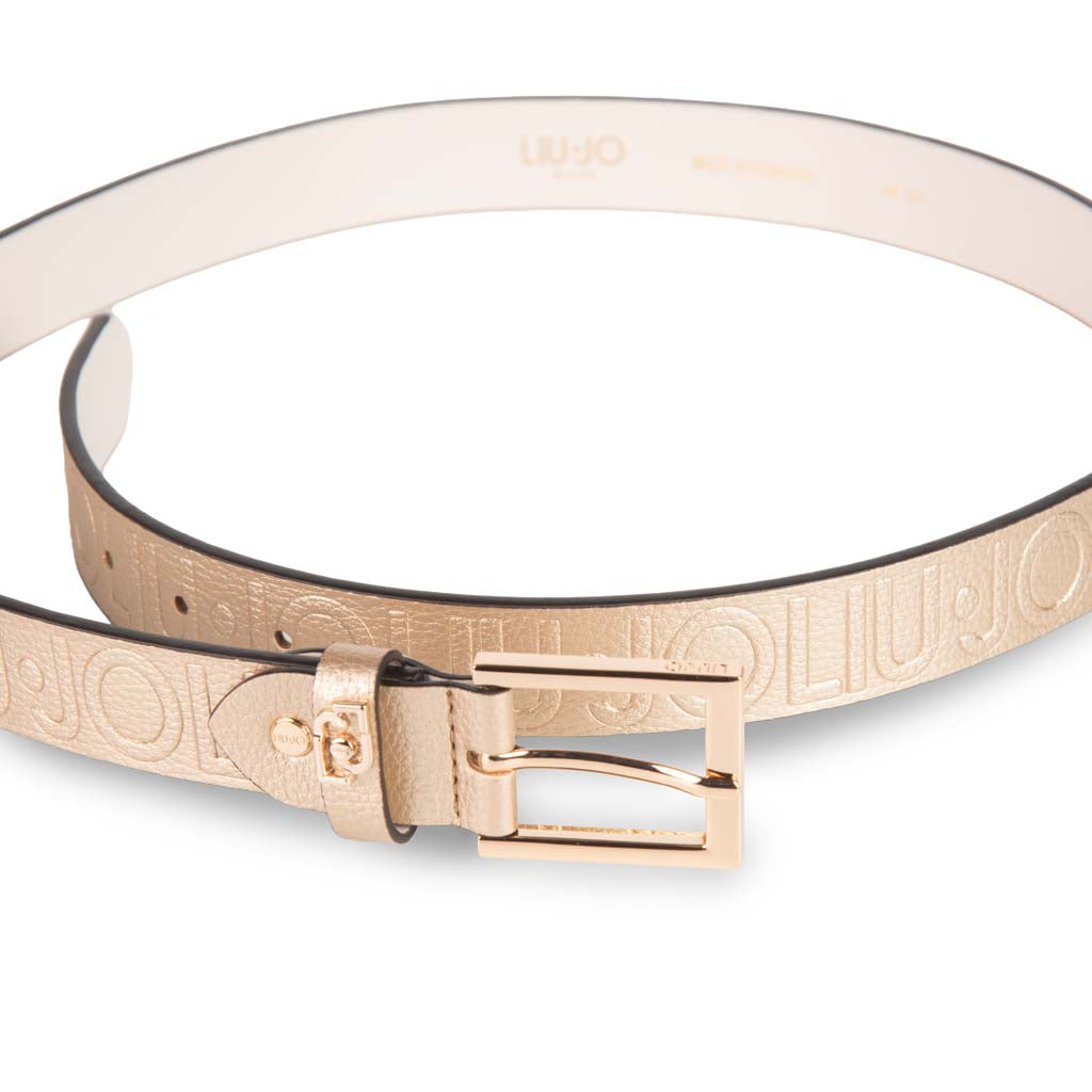 CINTURA DONNA LIU JO CON LOGO IN RILIEVO - Colori disponibili: 2