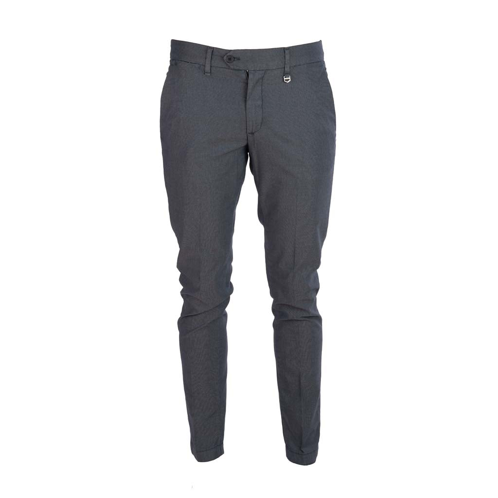 PANTALONI ANTONY MORATO SKINNY FIT MOD. "BRYAN" IN MISTO COTONE CON MICRO PATTERN - COL. BLU MARINE