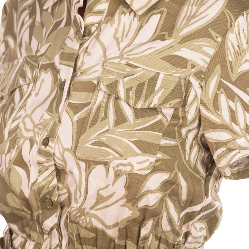 ABITO CHEMISIER CORTO DONNA GAUDI' CON FANTASIA E CINTURA - COL. SALICE