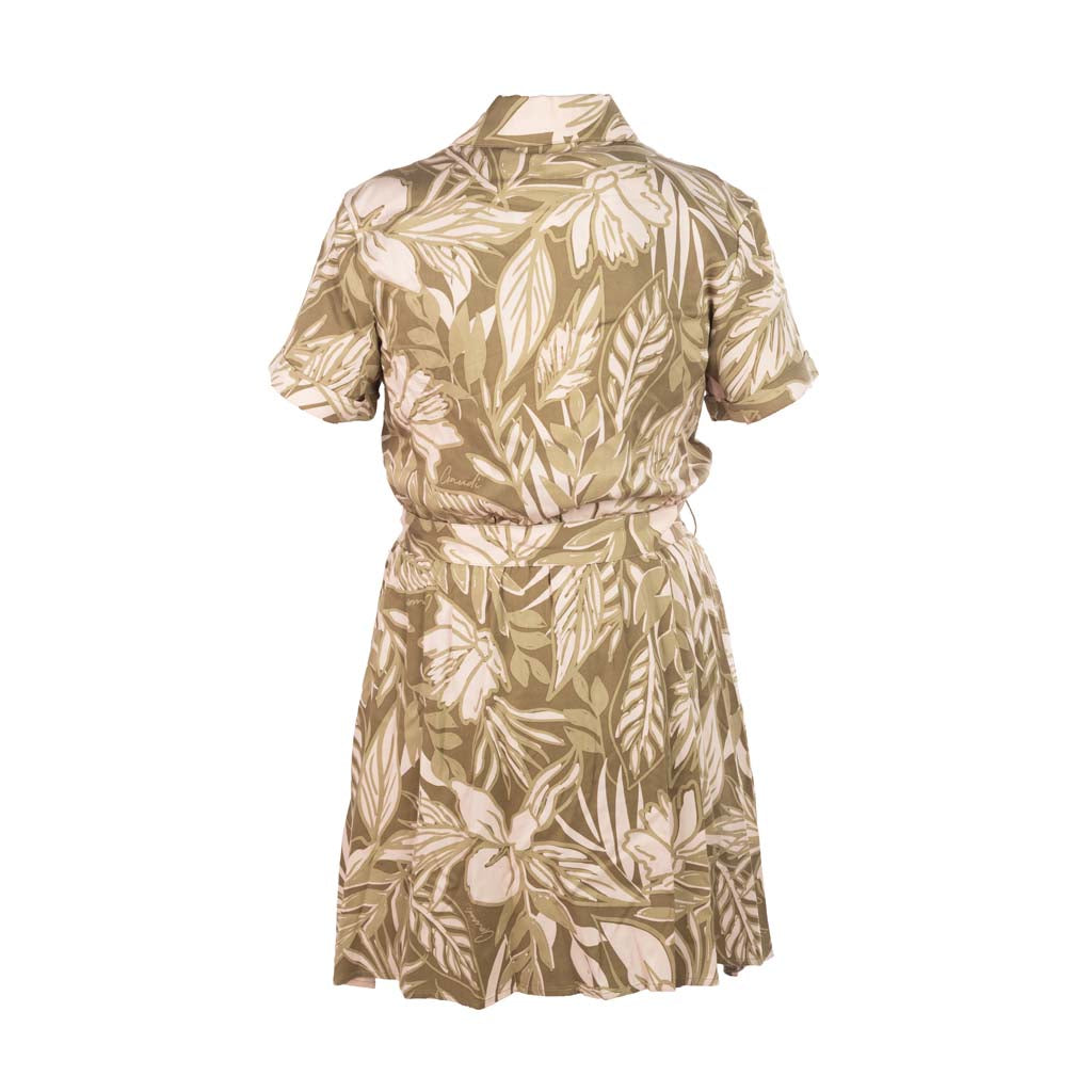 ABITO CHEMISIER CORTO DONNA GAUDI' CON FANTASIA E CINTURA - COL. SALICE