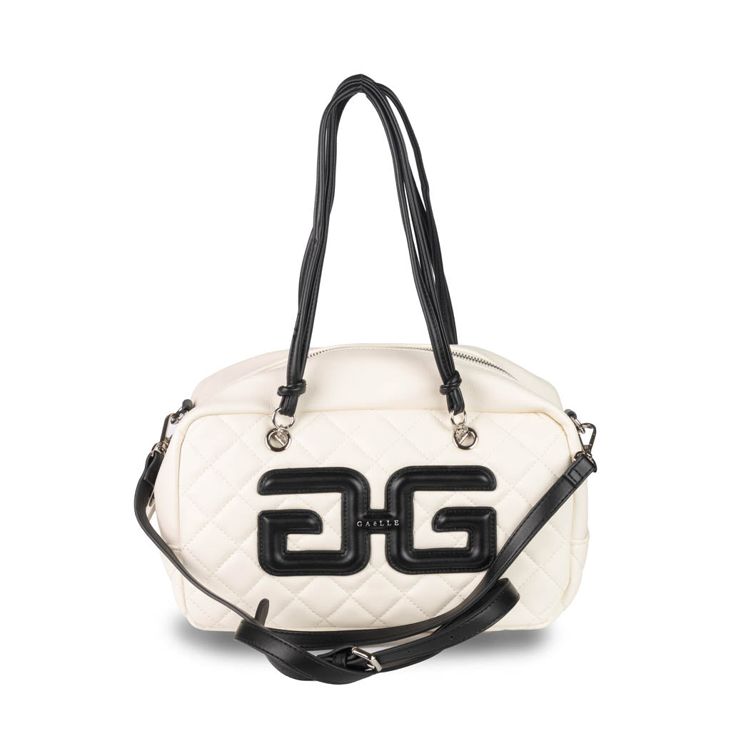 BORSA DUFFLE DONNA GAELLE IN ECOPELLE MATELASSE' - COL. BURRO
