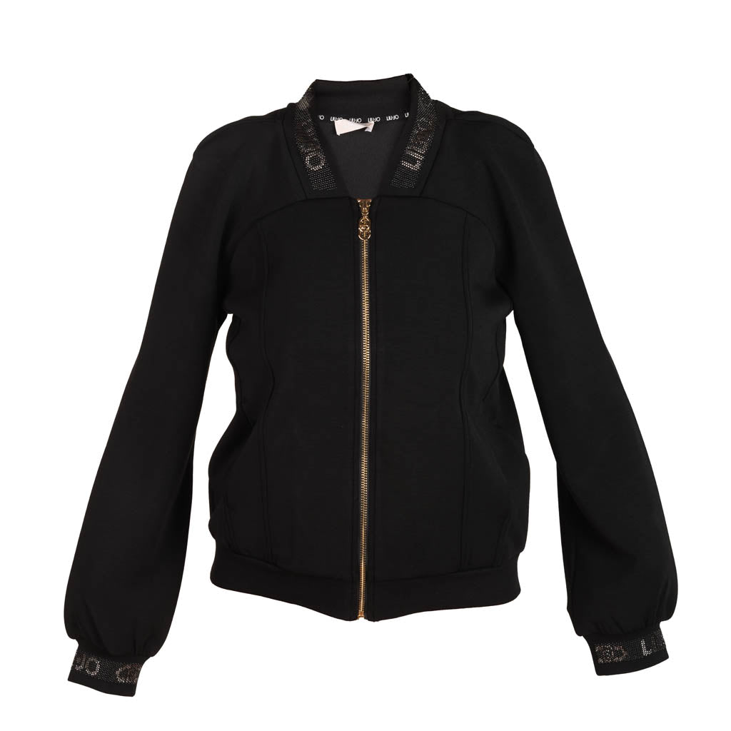 FELPA DONNA LIU JO IN SCUBA CON ZIP - COL. NERO