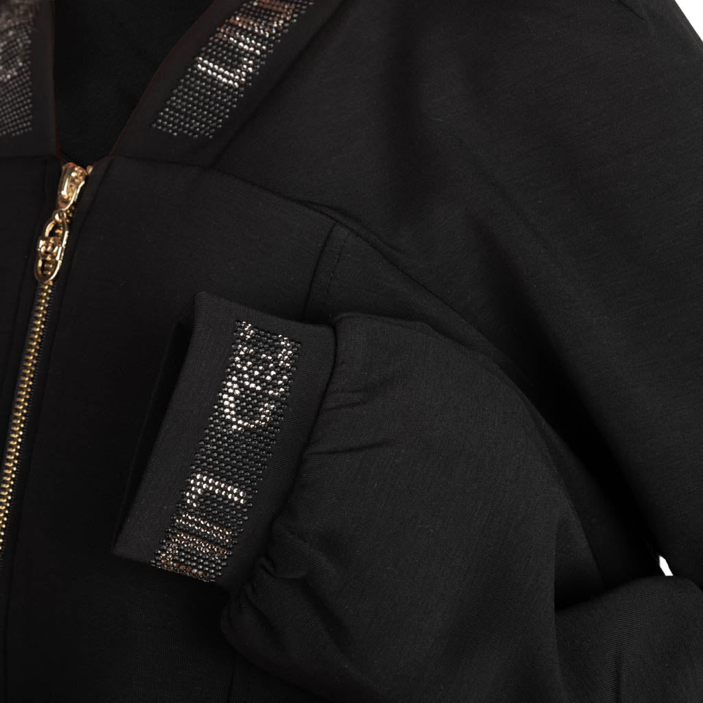 FELPA DONNA LIU JO IN SCUBA CON ZIP - COL. NERO