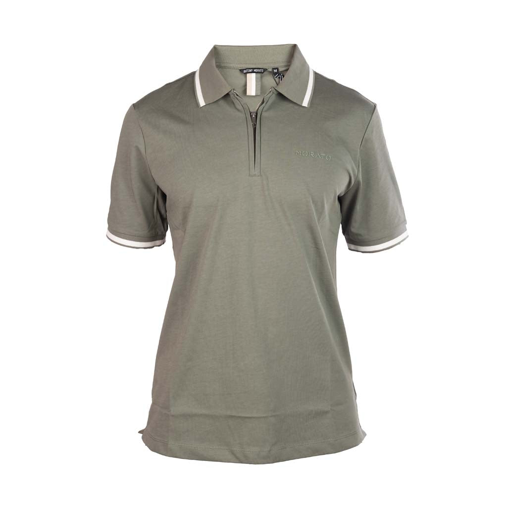 POLO ANTONY MORATO REGULAR FIT IN PIQUET DI COTONE - COL. VERDE AGAVE