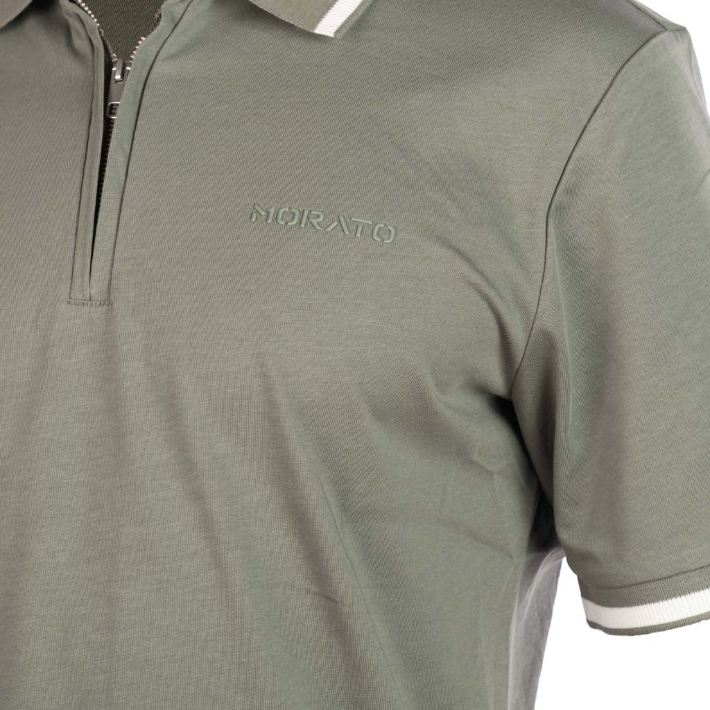 POLO ANTONY MORATO REGULAR FIT IN PIQUET DI COTONE - COL. VERDE AGAVE