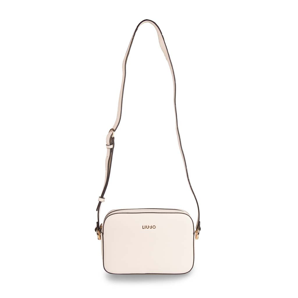 BORSA A TRACOLLA DONNA LIU JO CON LOGO - COL. CREMA