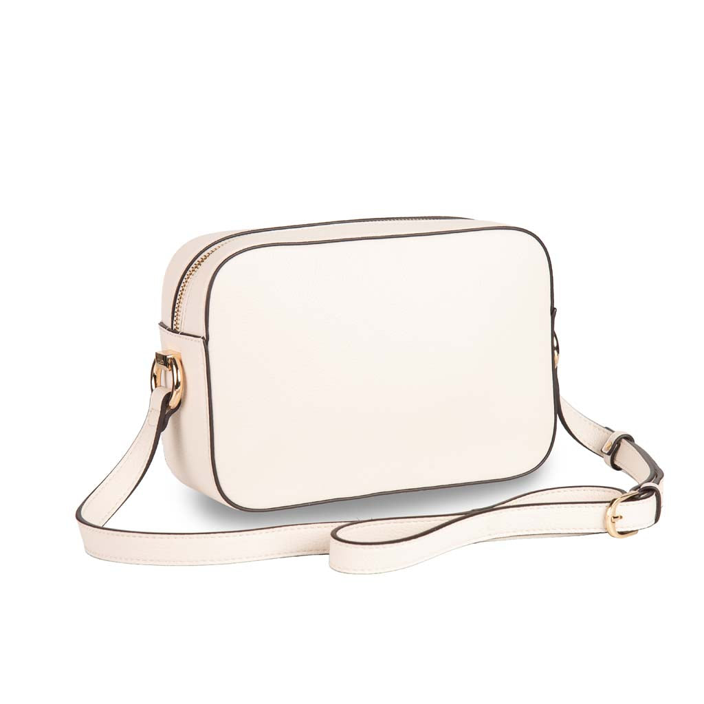 BORSA A TRACOLLA DONNA LIU JO CON LOGO - COL. CREMA