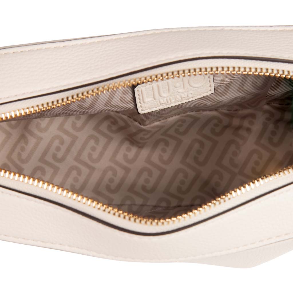 BORSA A TRACOLLA DONNA LIU JO CON LOGO - COL. CREMA