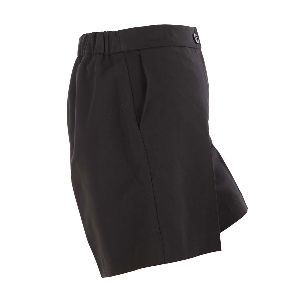 SHORTS DONNA GAUDI' IN VISCOSA STRETCH CON TASCHE - COL. NERO