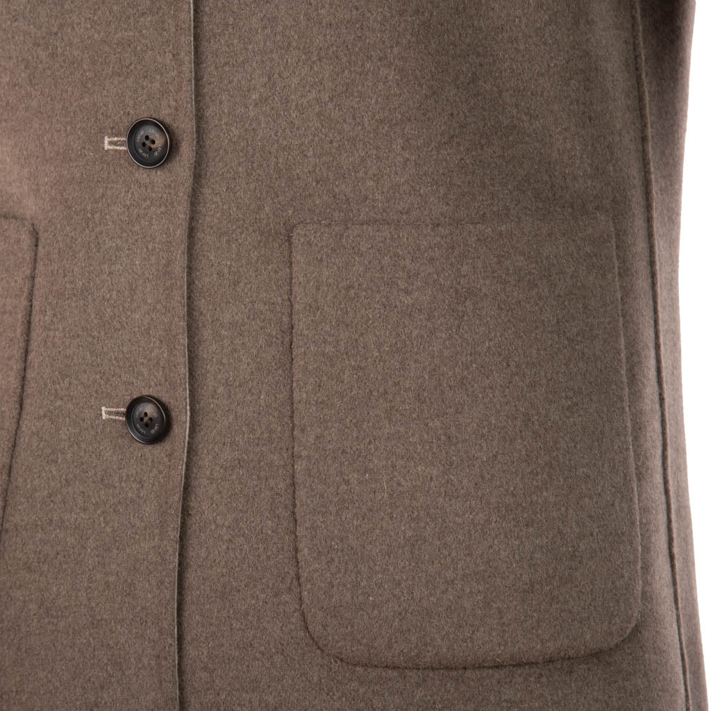 CAPPOTTO UOMO LIU JO REVERSIBILE IN LANA - COL. BIANCO / MARRONE