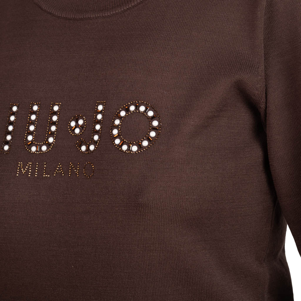 MAGLIA LIU JO BETTER CON LOGO FRONTALE - Colori disponibili: 2