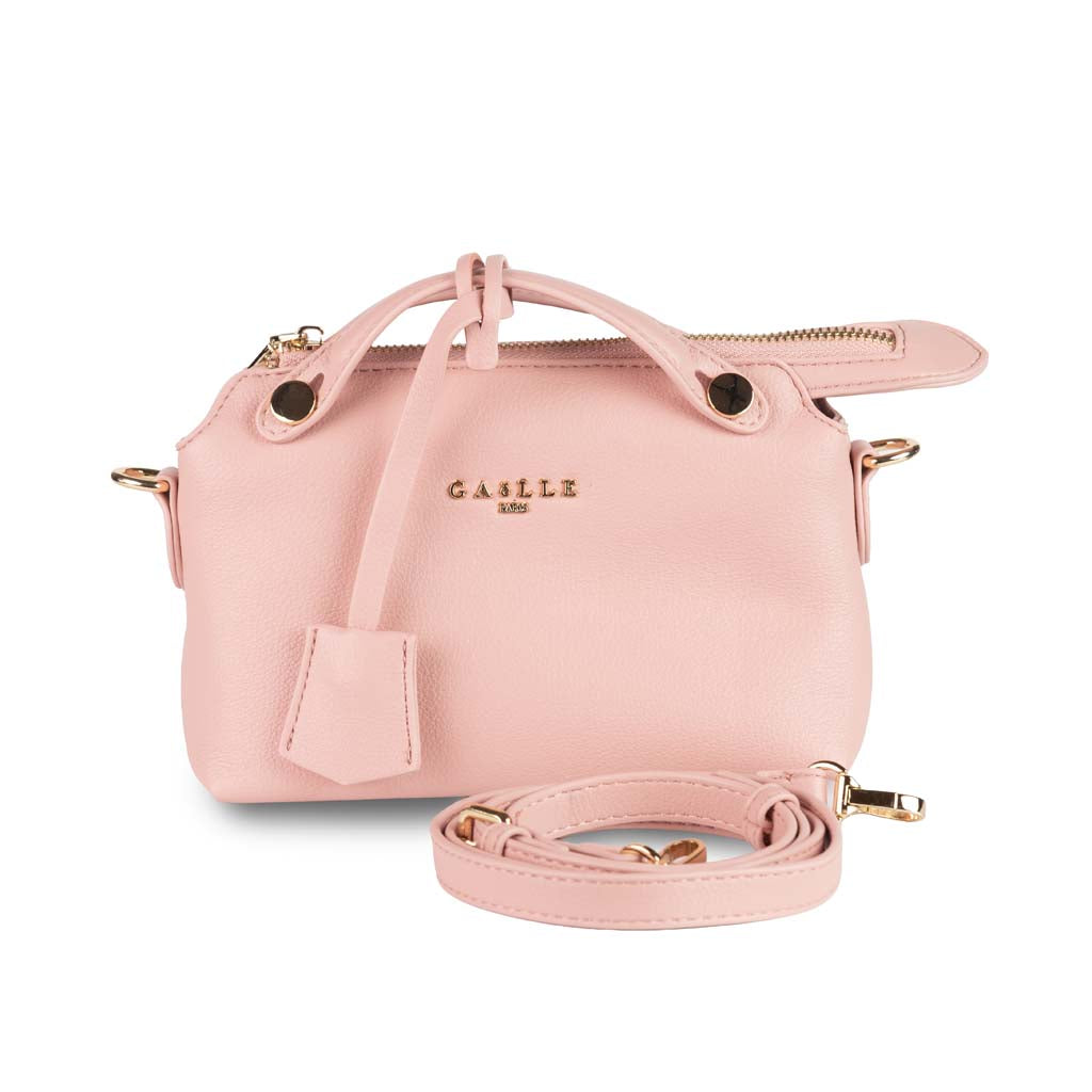 BORSETTA DONNA GAELLE IN ECOPELLE CON MANICI E TRACOLLA - COL. ROSA
