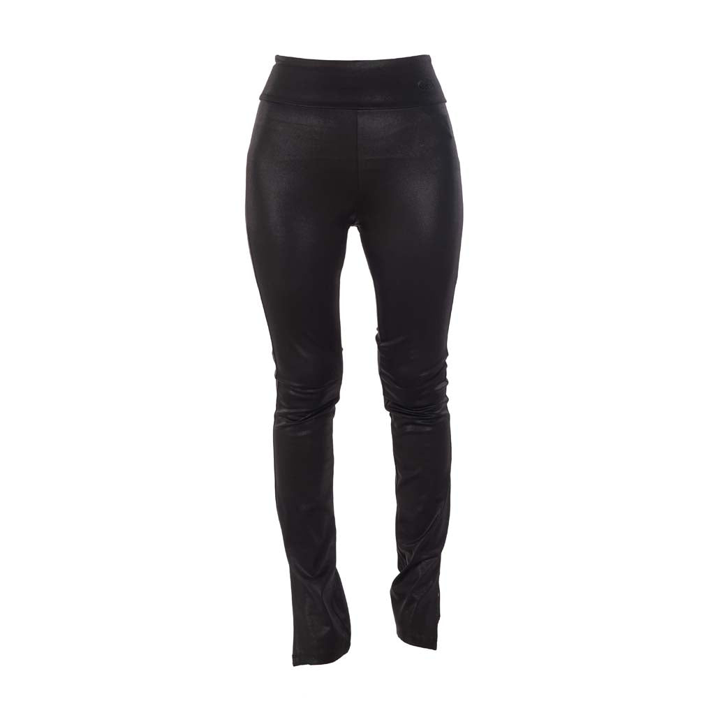 PANTALONE DONNA LIU JO IN LYCRA CON SPACCHETTI - COL. NERO