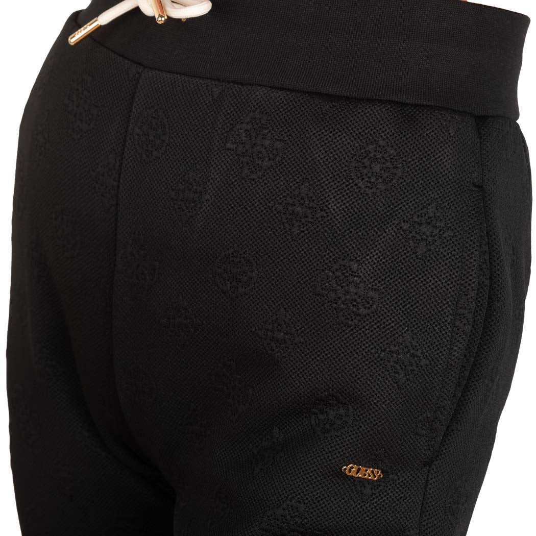 JOGGERS DONNA GUESS CON LOGO ALL OVER - COL. NERO