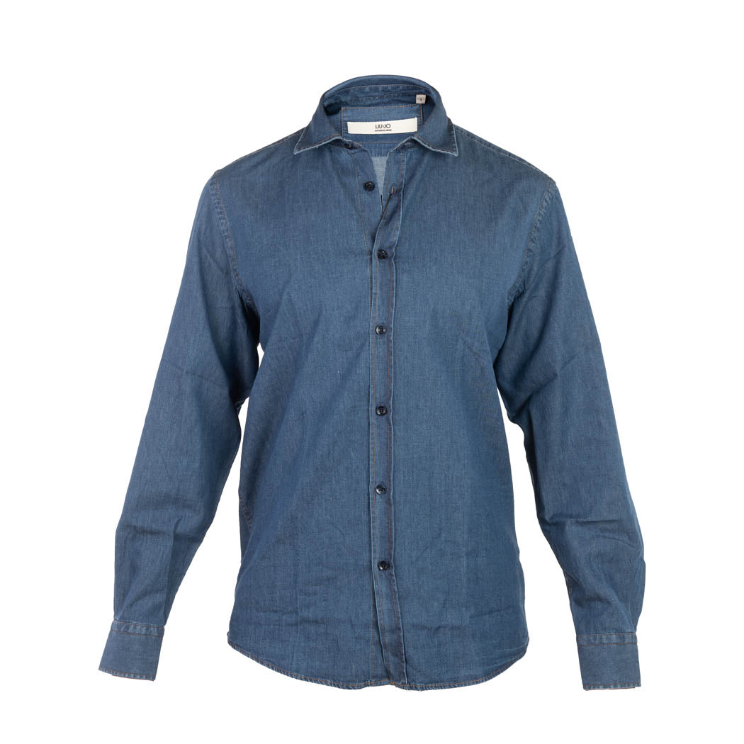 CAMICIA UOMO LIU JO IN DENIM DI COTONE