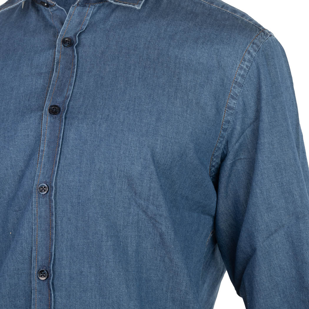 CAMICIA UOMO LIU JO IN DENIM DI COTONE