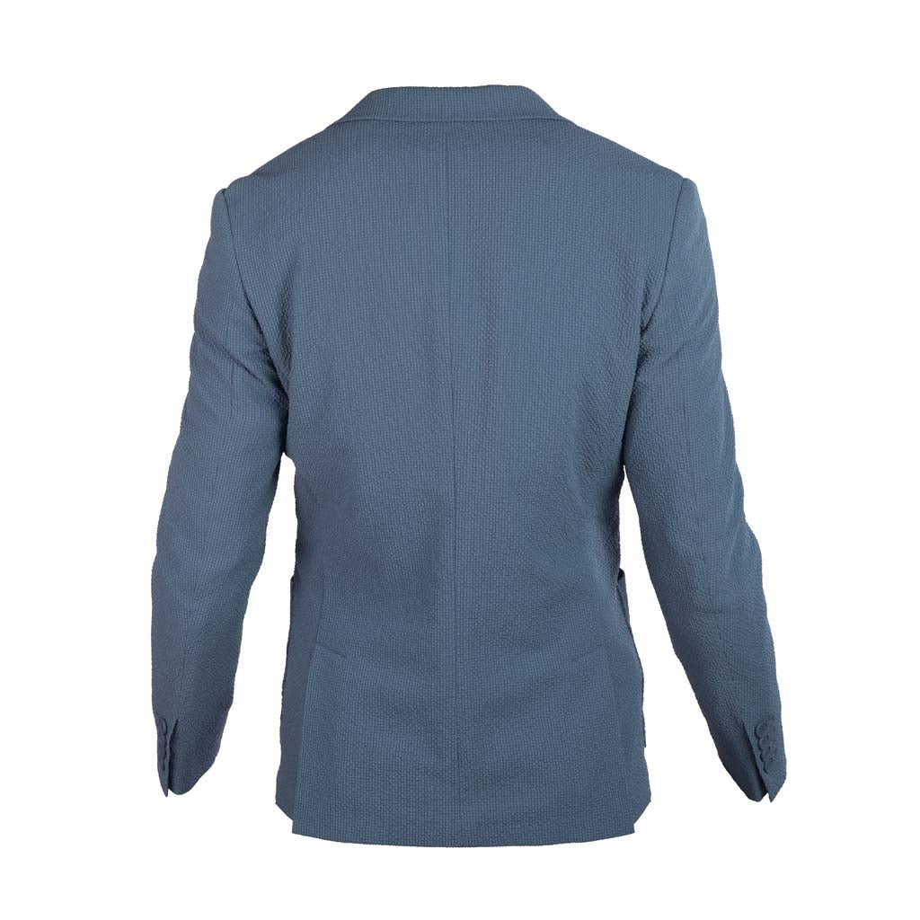 GIACCA ANTONY MORATO SLIM FIT MOD. "JULIE" IN SEERSUCKER INCRESPATO - COL. BLU CHINA