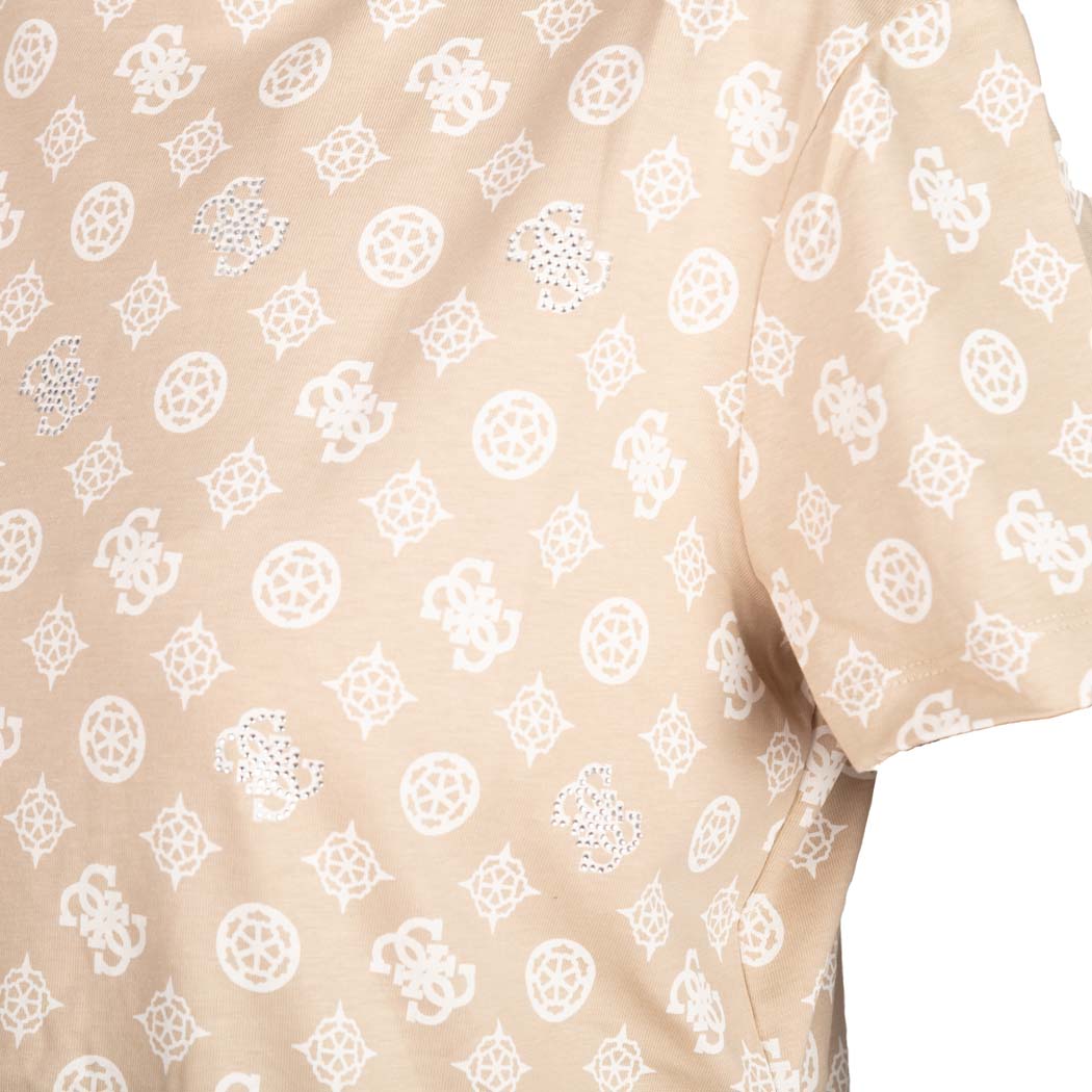 T-SHIRT DONNA GUESS CON LOGO ALL OVER - Colori disponibili: 2