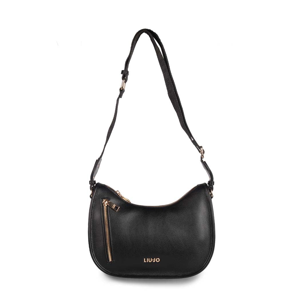 BORSA A TRACOLLA DONNA LIU JO IN ECOPELLE - COL. NERO