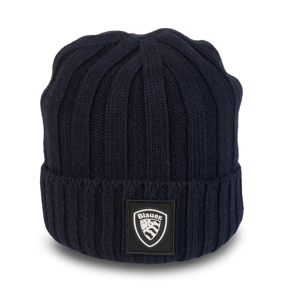 BERRETTO UOMO BLAUER IN LANA CON PATCH LOGATA - Colori disponibili: 3