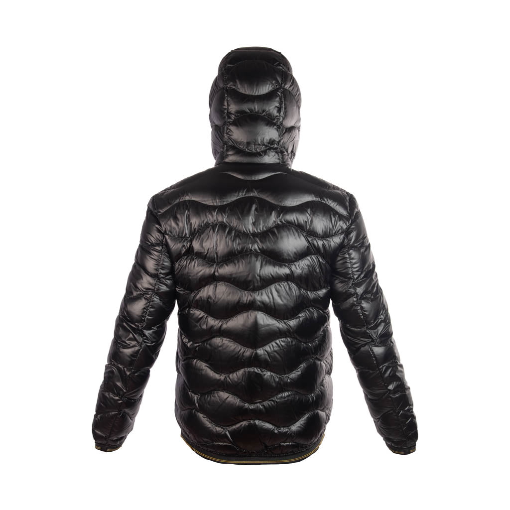 PIUMINO UOMO BLAUER CON TRAPUNTATURA A ONDE - COL. NERO