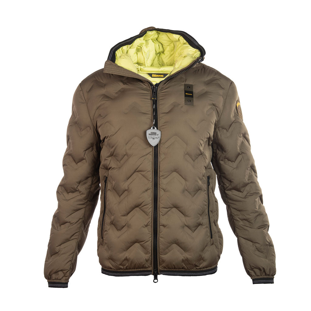 GIUBBOTTO UOMO BLAUER CON CAPPUCCIO - Colori disponibili: 2