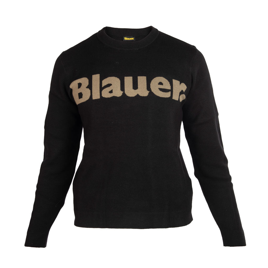 MAGLIA UOMO BLAUER CON COSTINE E LOGO MOD. "ALLEYNE" - Colori disponibili: 2