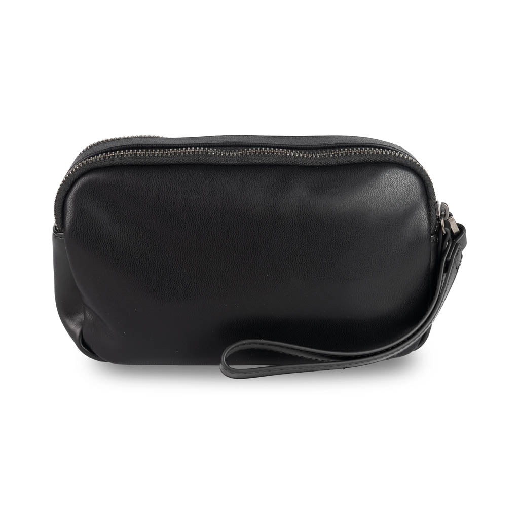 POCHETTE UOMO BLAUER IN ECOPELLE CON LOGO - COL. NERO