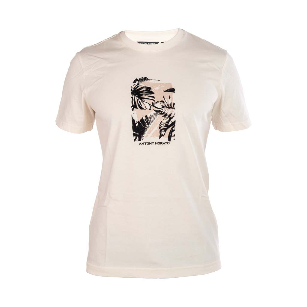T-SHIRT ANTONY MORATO REGULAR FIT CON STAMPA FRONTE E RETRO - COL. BEIGE