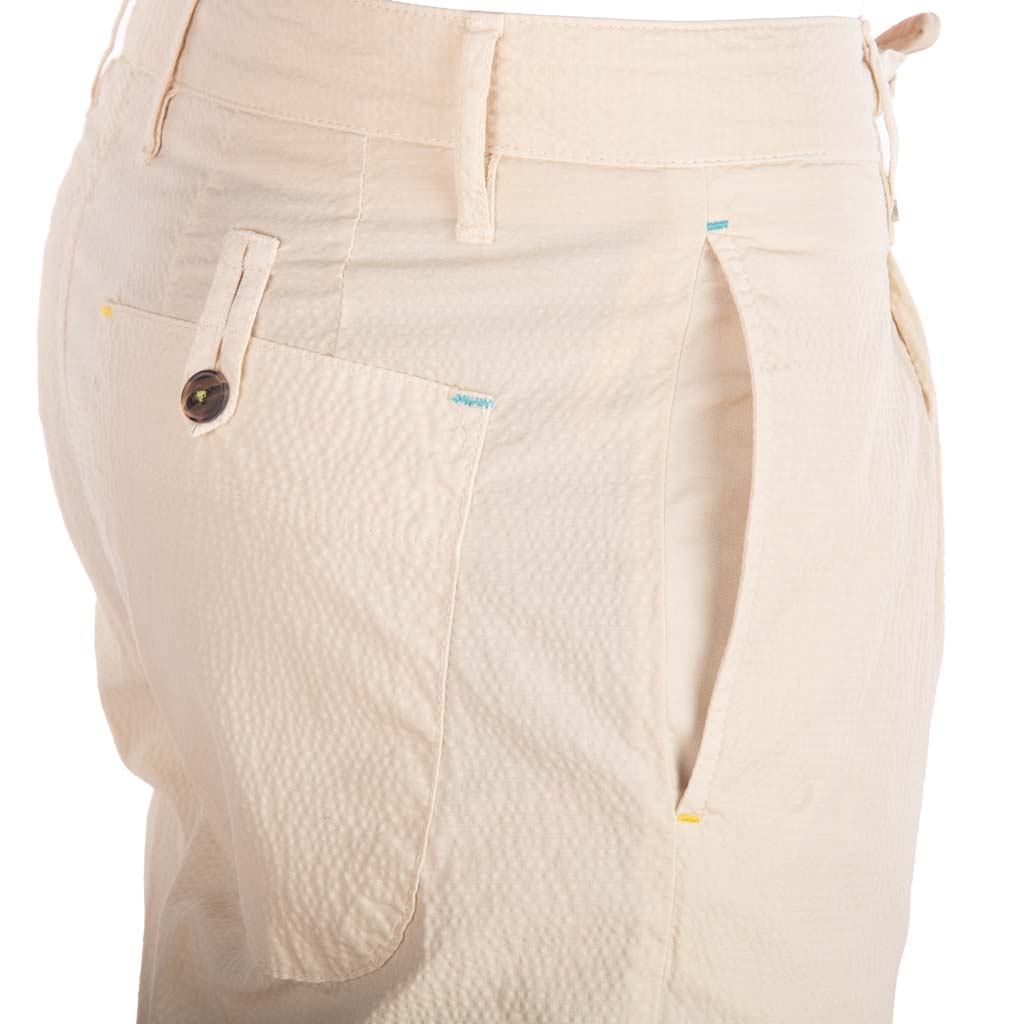 PANTALACCIO UOMO BERNA CROPPED FIT IN SEERSUCKER - COL. BEIGE